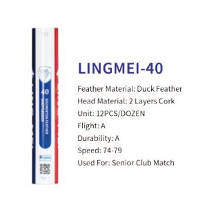 LingMei 40 Feather Shuttles