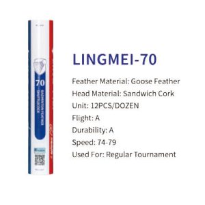 LingMei 70 Feather Shuttles