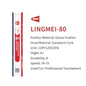 LingMei 80 Feather Shuttles