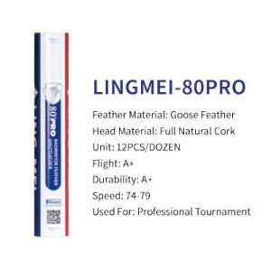LingMei 80Pro Feather Shuttles